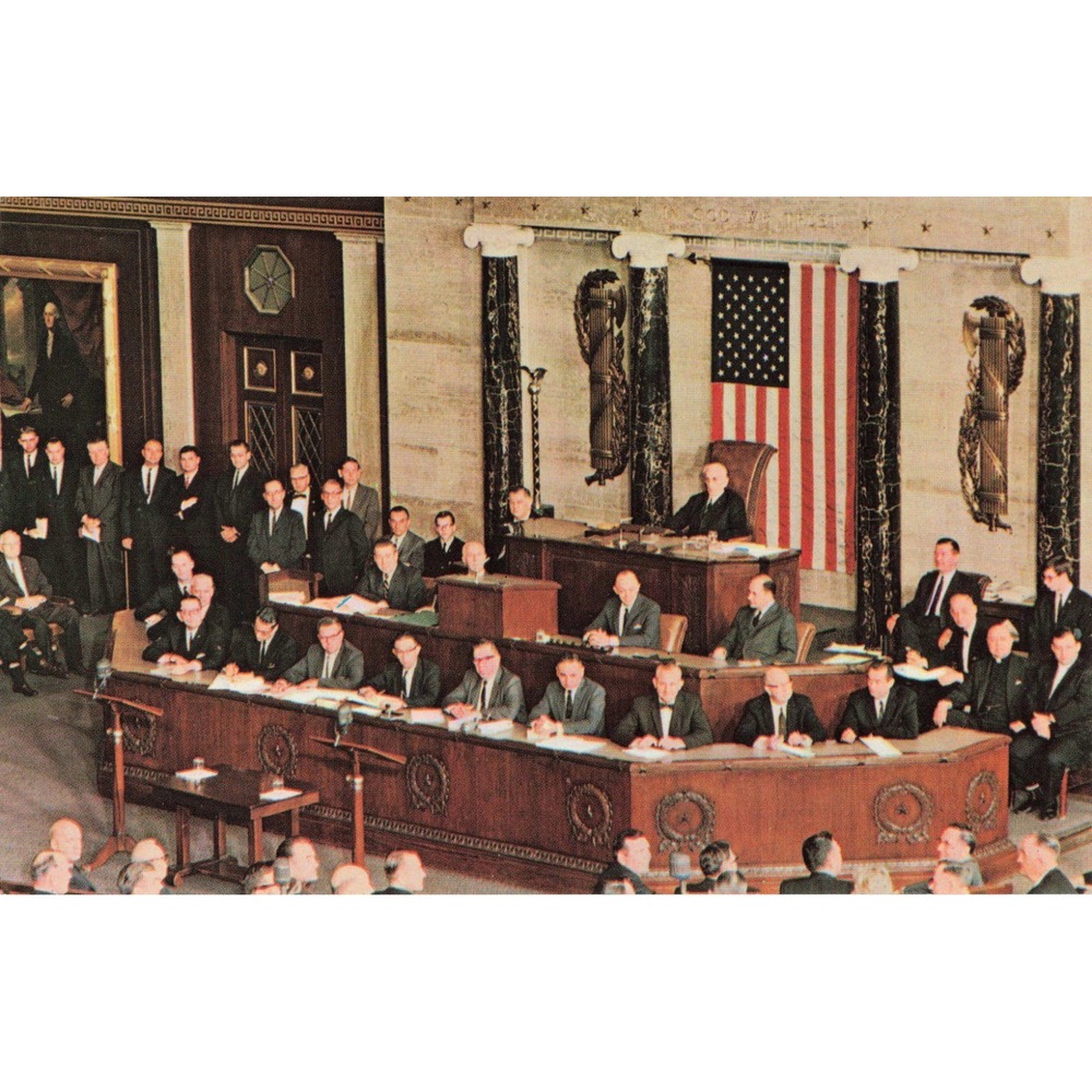 Vintage Postcard Speaker of the House John W McCormack US Capitol Washington DC - Picture 1 of 2